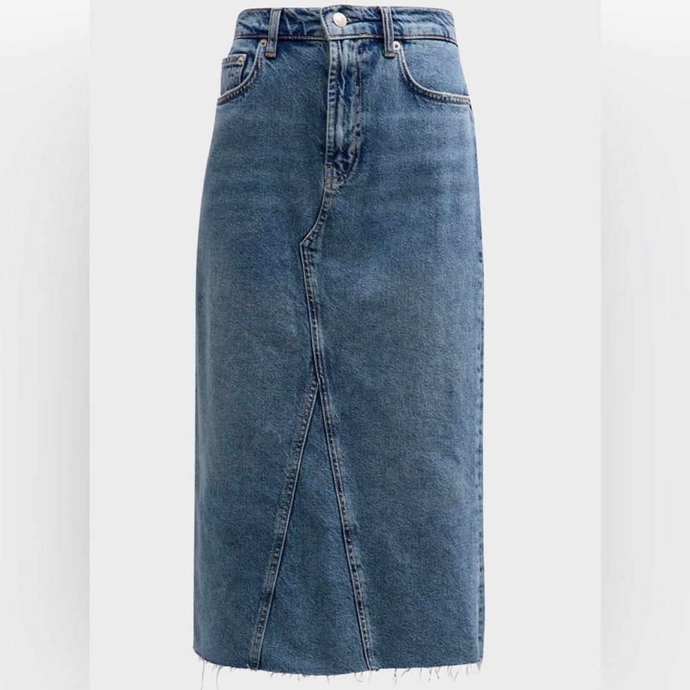 ✨RAILS Highland High Waist Denim Midi Skirt